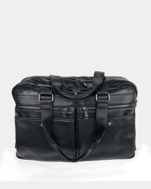 genuine leather travel luggage bag